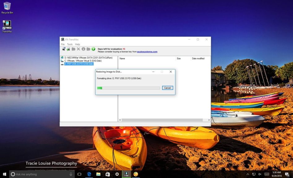 creating a windows 10 bootable usb on a mac for a pc